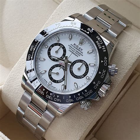 rolex daytona white dial price|rolex daytona 116500ln white dial.